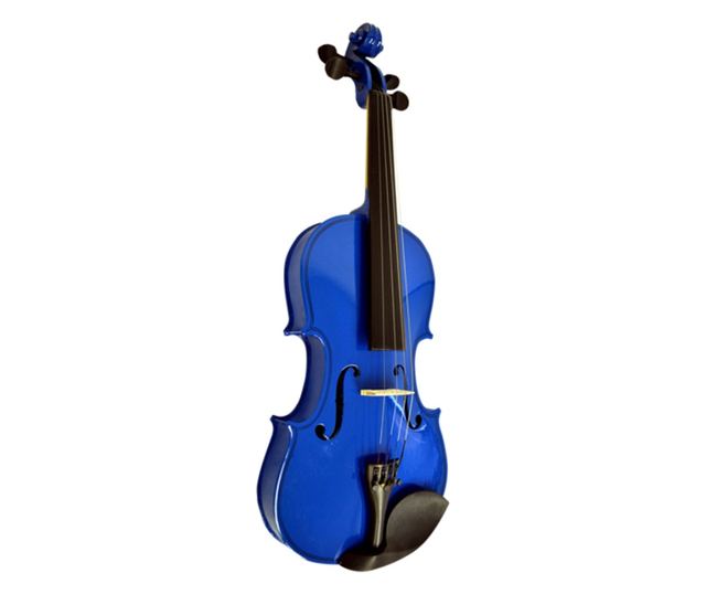 IdeallStore® drvena klasična violina, veličina 4/4, dva gudala, kofer od tkanine