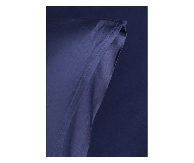 Спално бельо Satin Simply Dark Blue 140x200