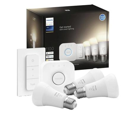 Philips Lighting Hue LED fényforrás White induló csomag E27 Melegfehér (871951428913000)