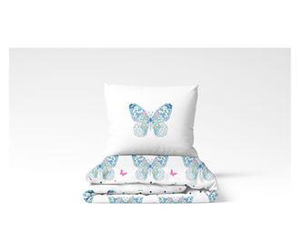 Dupla ágynemű, Majoli Bahar Home Collection, ranforce pamut, 2 személyes, Mariposa