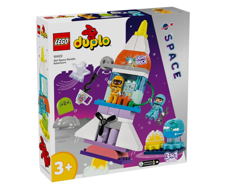 LEGO® DUPLO® - Aventura cu naveta spatiala​ 3 IN 1 10422, 58 piese
