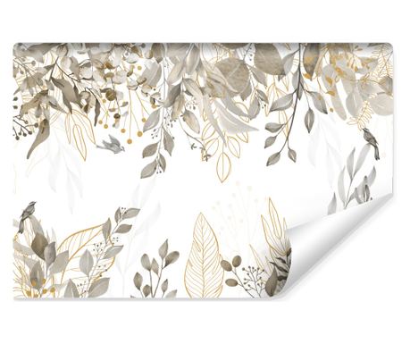 Watercolor Tropical Leaves Nature Plants Wallpaper for Bedroom 405x270cm