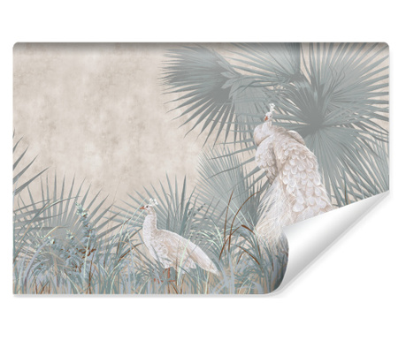 Muralo Fotótapéta gyönyörű, egzotikus pávák, trópusi természet nappali, hálószoba dekoráció