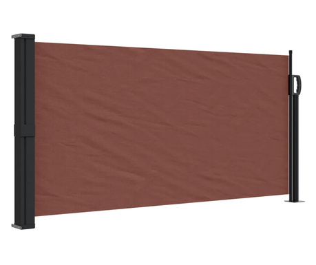 barna behúzható oldalsó napellenző 100 x 300 cm