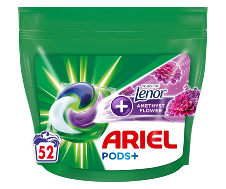 Ariel+ Touch Of Lenor Amethyst Flower mosókapszula 52db (8700216357180)