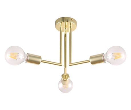 Agora Lighting, PIPES, Φωτιστικό οροφής, 3 x E27, Χρυσός, Dia: 49cm