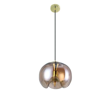 Agora Lighting, CINDY, Függőlámpa, 1 x E27, Borostyánszínű, Átmérő: 25cm