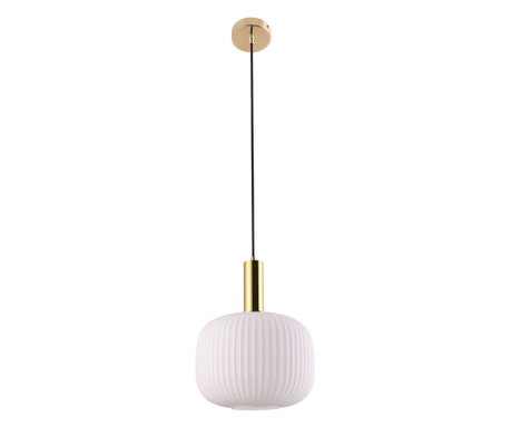 Lampa suspendata FRANCESCO design modern, abajur alb