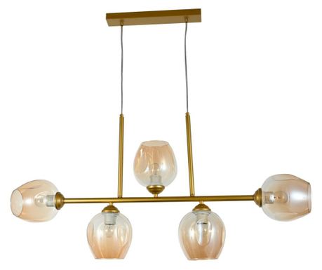 Agora Lighting, LIZA, Viseča svetilka, 5 x E27, Zlata, Š: 96 cm