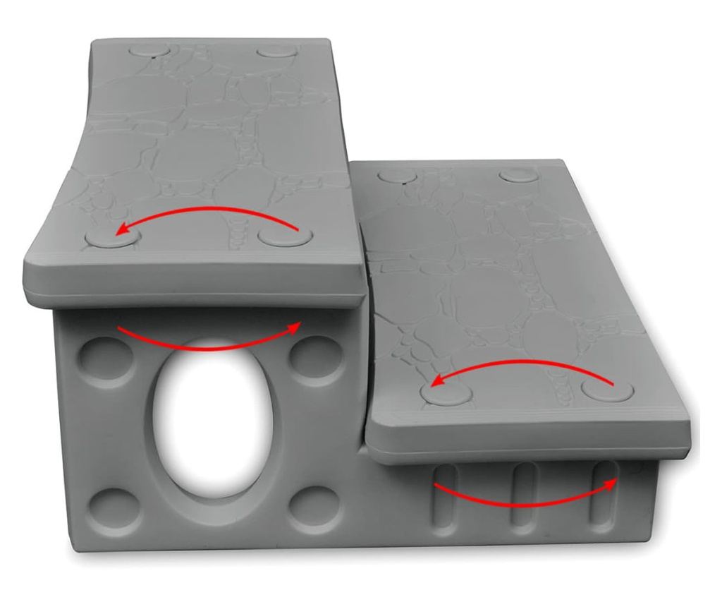 Fürdő lépcső szürke - 3