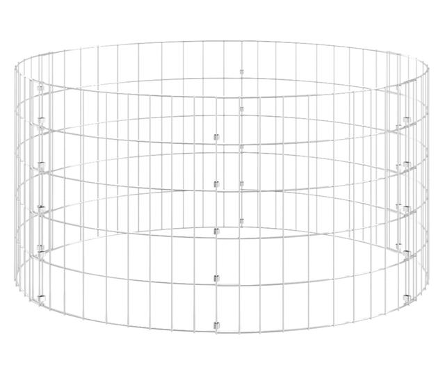 Градинска компостна кофа, 100x50 см, поцинкована стомана