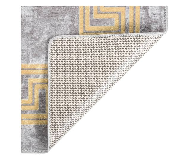 szürke-arany mosható csúszásgátló szőnyeg 150 x 230 cm