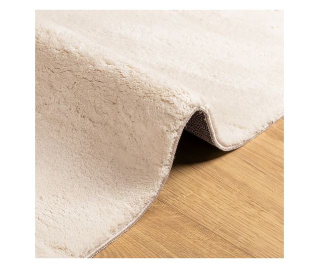 HUARTE bézs rövid szálú puha és mosható szőnyeg 160 x 230 cm
