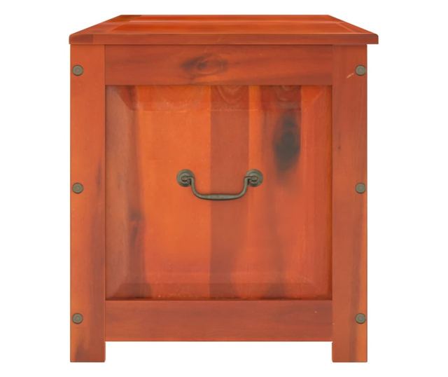 barna tömör akácfa tárolóláda fedéllel