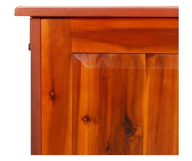 barna tömör akácfa tárolóláda fedéllel