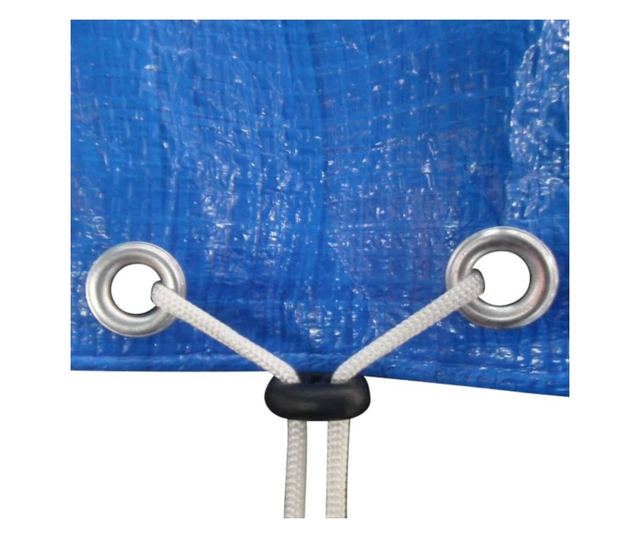 négyszögletes PE medencetakaró 90 g/m² 394 x 207 cm