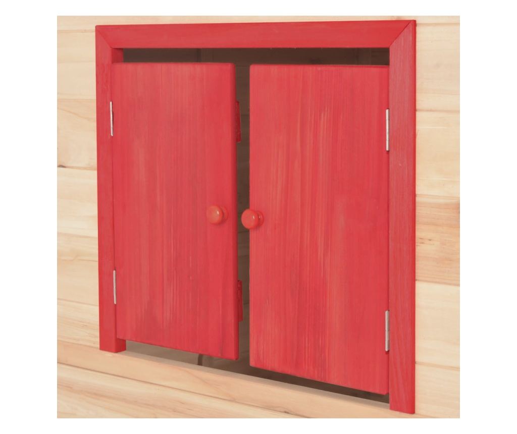 piros fenyőfa gyerekjátszóház - 7