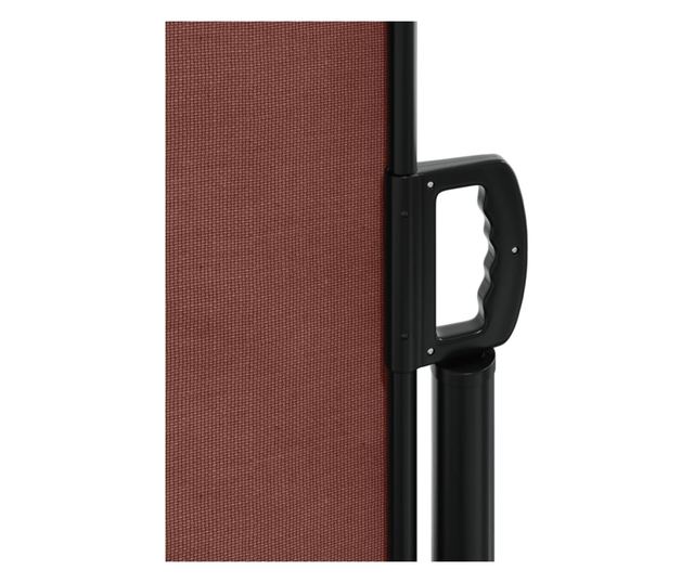 barna behúzható oldalsó napellenző 100 x 500 cm