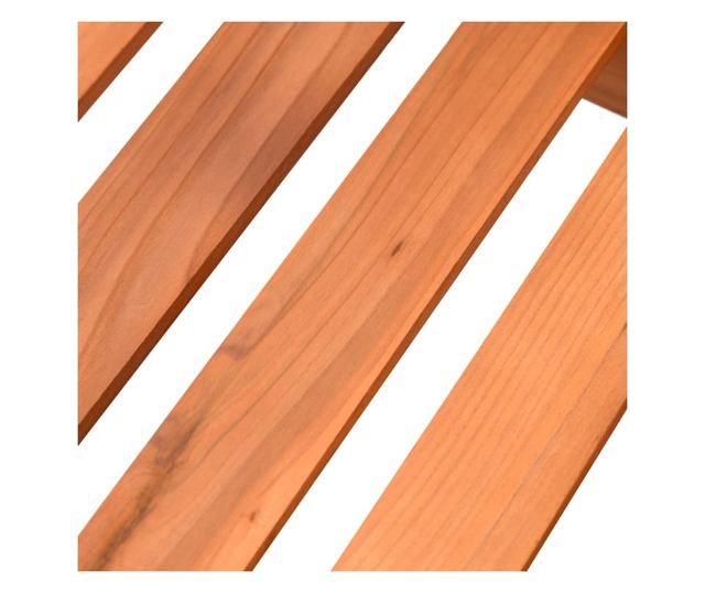 Поставка за цветя на колелца, 95x25x101 см, масивна дървесина от смърч