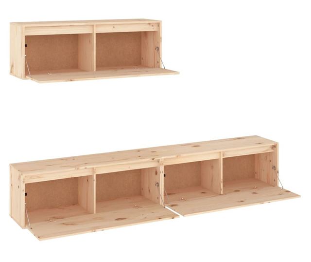 TV komode, 3 kom., masivno drvo bora