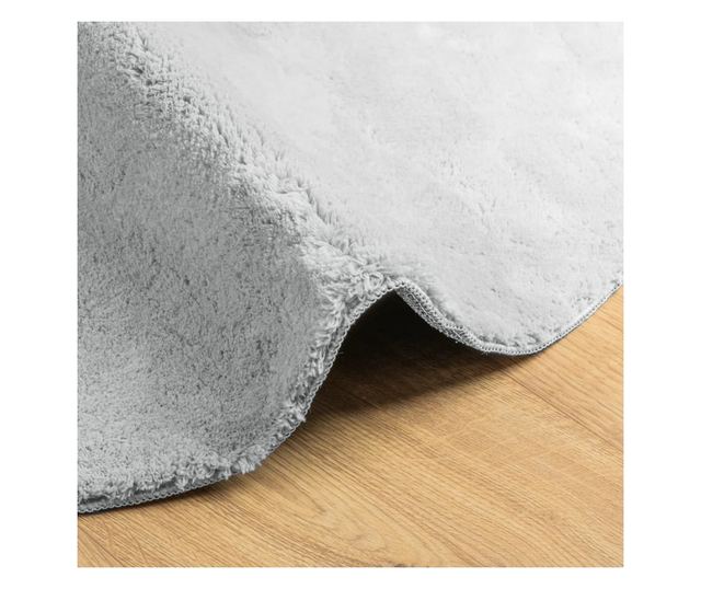 HUARTE szürke rövid szálú puha és mosható szőnyeg Ø 200 cm