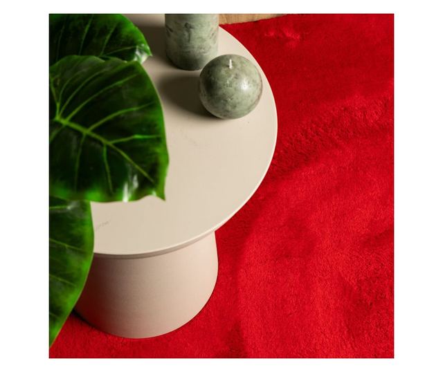 HUARTE piros rövid szálú puha és mosható szőnyeg 240 x 340 cm