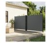 antracitszürke behúzható oldalsó napellenző 180 x 1200 cm