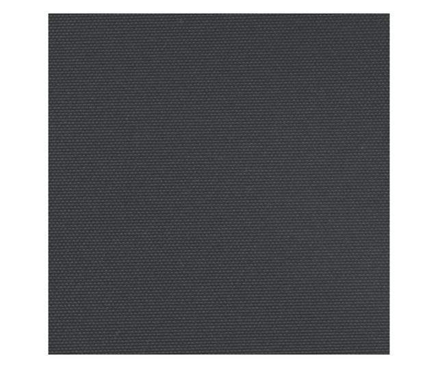 fekete behúzható oldalsó napellenző 100 x 300 cm