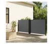 antracitszürke behúzható oldalsó napellenző 100 x 600 cm