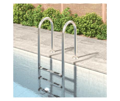 Medence létra, 54x38x158 cm, 304-es rozsdamentes acél