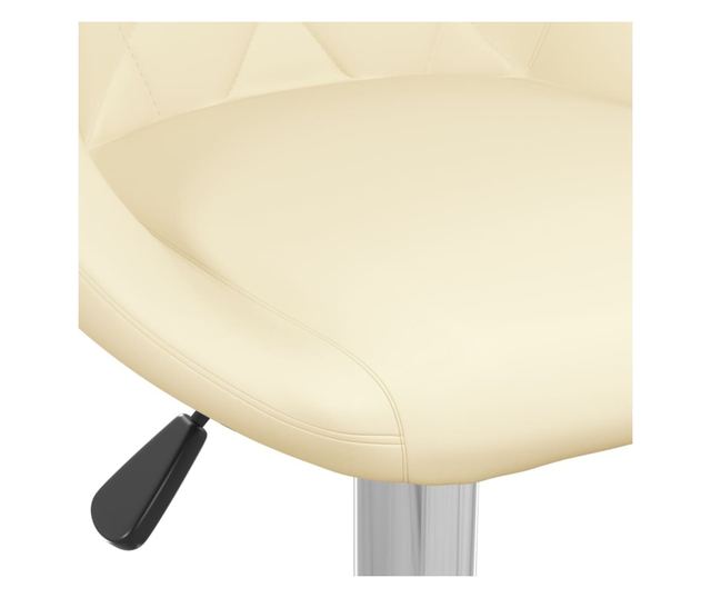 Barski stoli, 2 kosa, kremni, umetno usnje