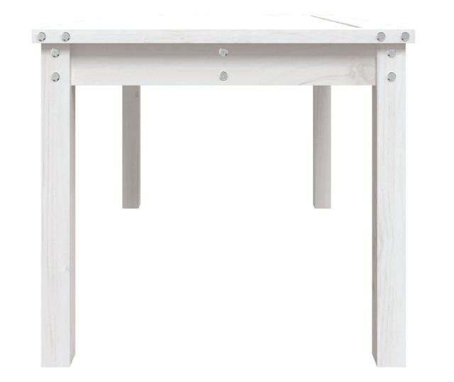 Stolik ogrodowy, biały, 82,5x50,5x45 cm, drewno sosnowe