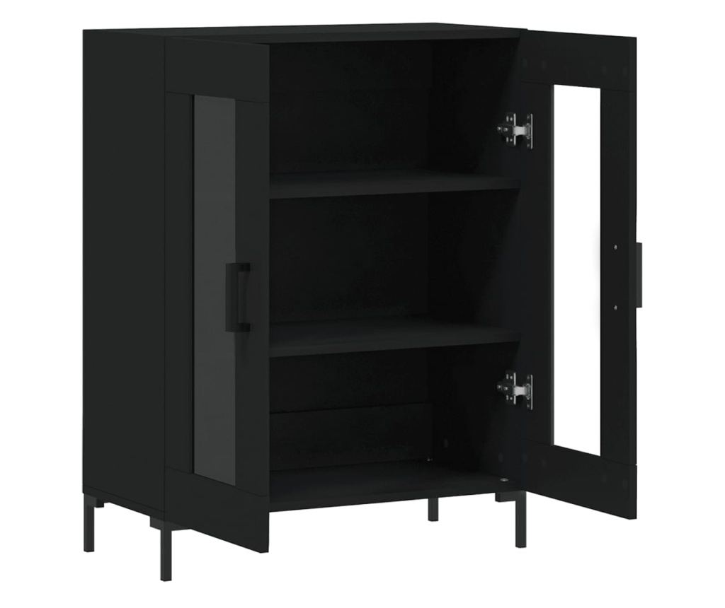 Konzola, crna, 69,5x34x90 cm, kompozitno drvo - 6