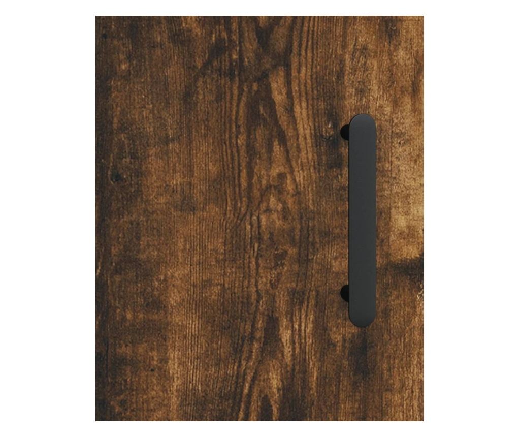 Visoka vitrina, dimljeni hrast, 34,5x34x180 cm, obrađeno drvo - 10