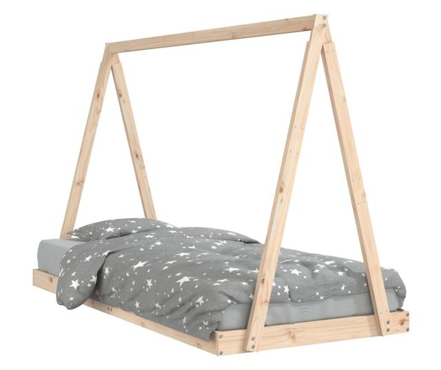 Παιδικό Κρεβάτι, 90x200 εκ., από Μασίφ Ξύλο Πεύκου