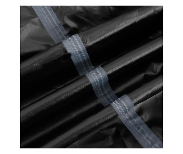 fekete 420D vízálló kerti bútorhuzat 135 x 135 x 90 cm