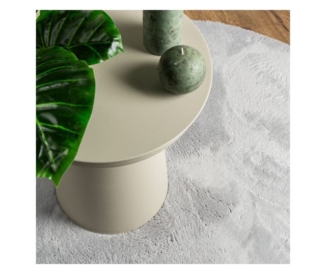 HUARTE szürke rövid szálú puha és mosható szőnyeg Ø 200 cm