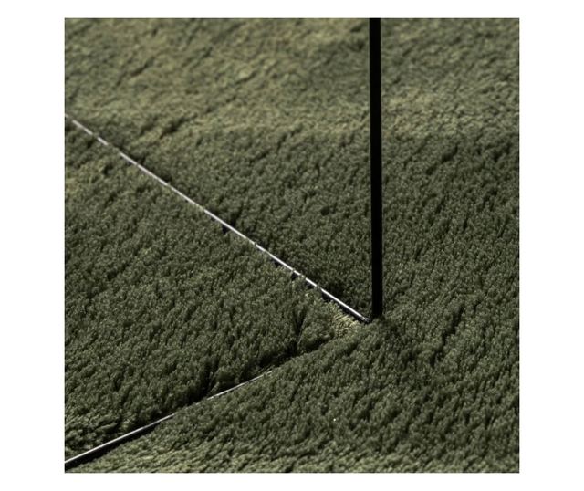 HUARTE erdőzöld rövid szálú puha és mosható szőnyeg 120x170 cm