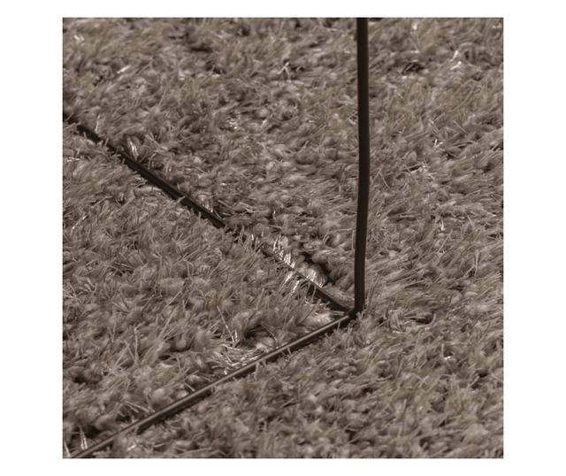 ISTAN szürke hosszú szálú fényes szőnyeg 140 x 200 cm