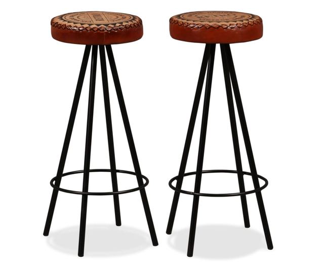 Barski stoli, 2 kosa, pravo usnje