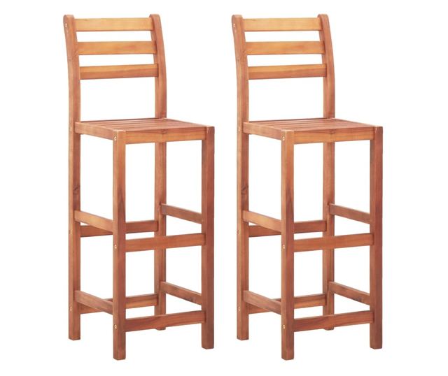 Barski stoli, 2 kosa, trden akacijev les