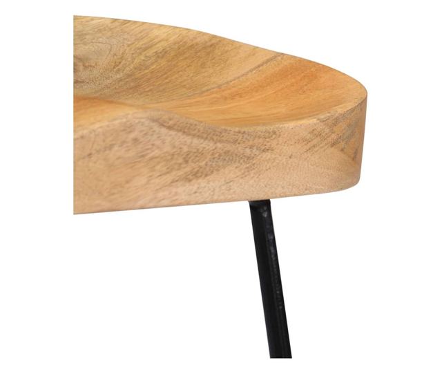 Gavin barski stoli, 2 kosa, masiven mangov les