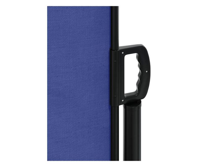 kék behúzható oldalsó napellenző 200 x 1000 cm