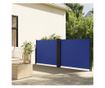 kék behúzható oldalsó napellenző 140 x 600 cm