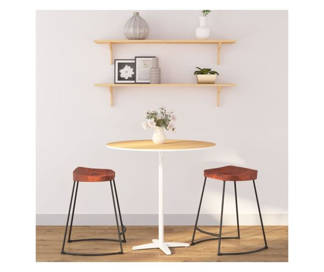 Gavin barski stoli 2 kosa 45,5x38x53 cm trden mangov les