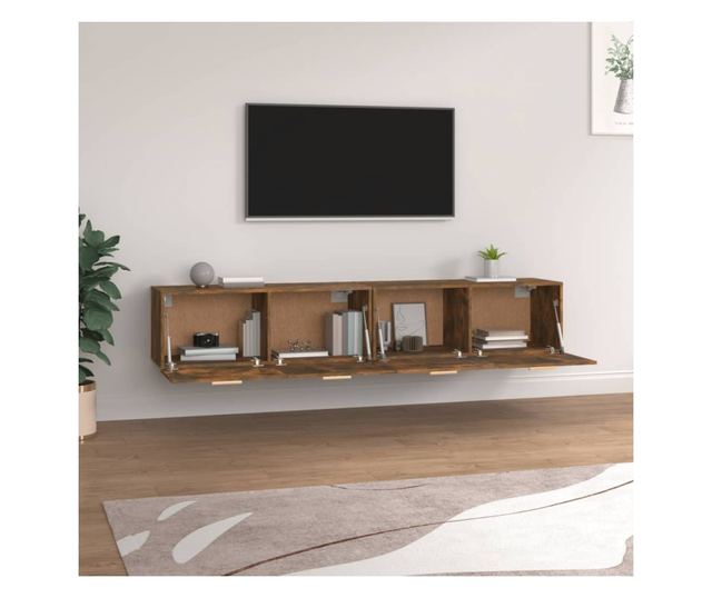 Stenske omarice 2 kosa. Kadilni hrast 100x36,5x35 cm les