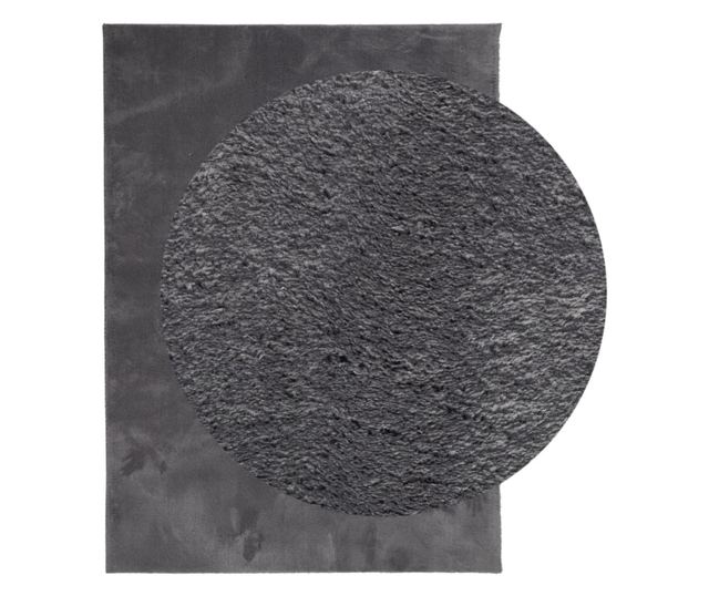 HUARTE antracit rövid szálú puha és mosható szőnyeg 140x200 cm