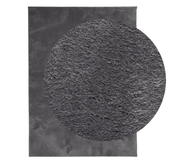 HUARTE antracit rövid szálú puha és mosható szőnyeg 160x230 cm