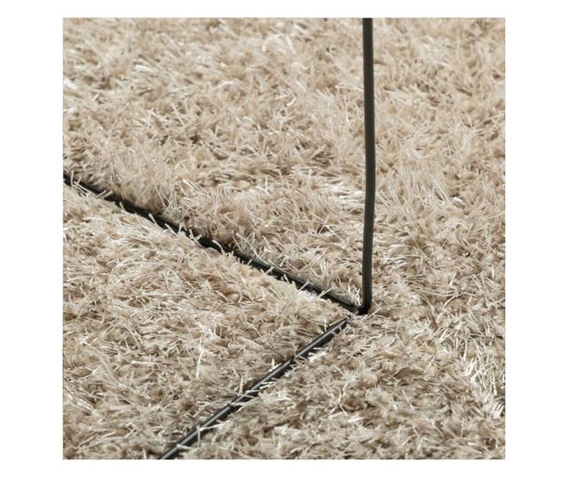 ISTAN bézs hosszú szálú fényes szőnyeg 160 x 230 cm