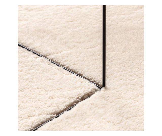 HUARTE bézs rövid szálú puha és mosható szőnyeg Ø 120 cm